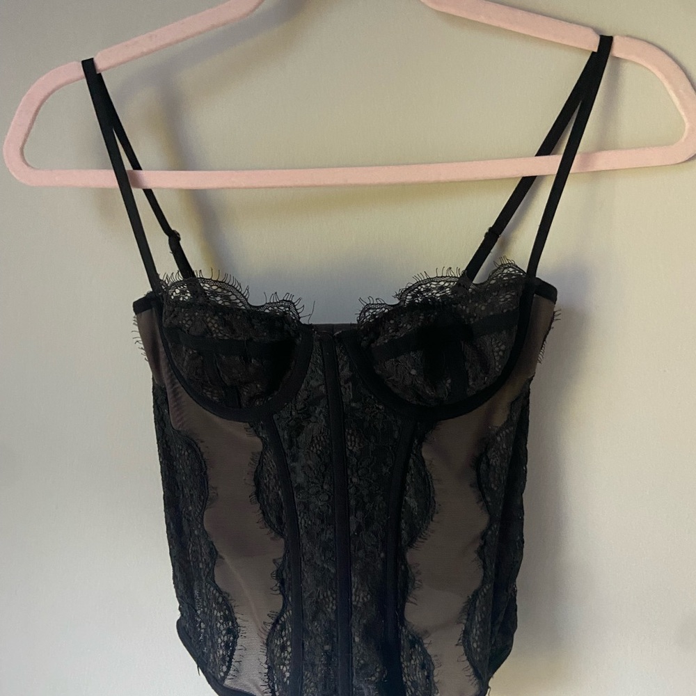 Urban Outfitters Black Lace Corset